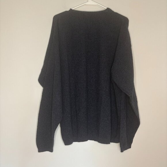 BILL BLASS Sz XL VNeck Blue Long Sleeve Sweater Workwear Casual Cashmere Blend - Picture 5 of 5